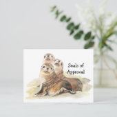 Fun "zegels van goedkeuring" met Waterverf van de  Briefkaart (Staand voorkant)