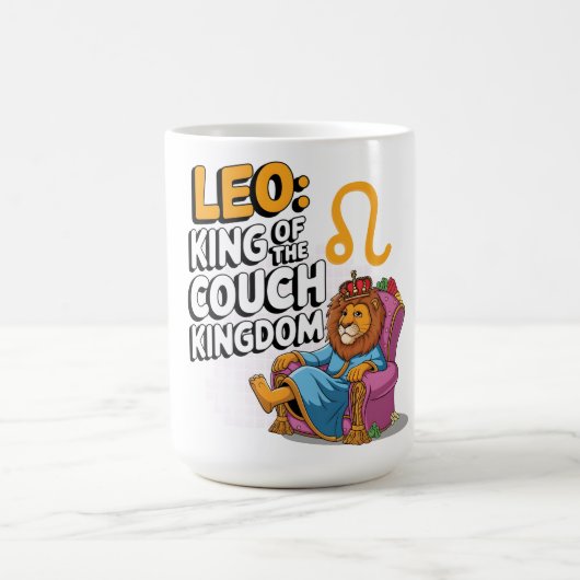 Fun Zodiac Leo ontwerp Koffiemok (Center)