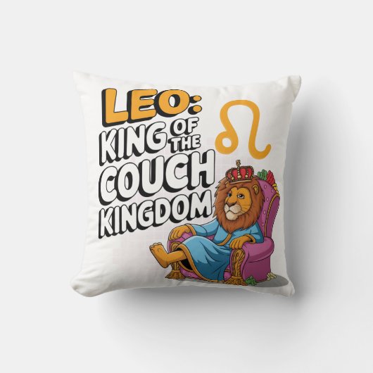 Fun Zodiac Leo ontwerp Kussen (Voorkant)
