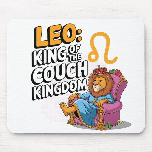 Fun Zodiac Leo ontwerp Muismat (Voorkant)