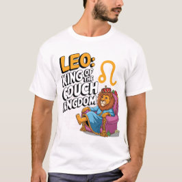 Fun Zodiac Leo ontwerp T-shirt