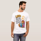 Fun Zodiac Leo ontwerp T-shirt (Voorkant volledig)
