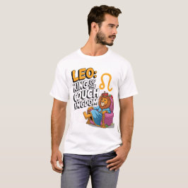 Fun Zodiac Leo ontwerp T-shirt