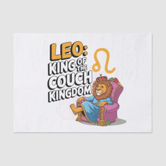 Fun Zodiac Leo ontwerp Tissuepapier (Voorkant)