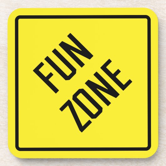 Fun Zone Hard Plastic Onderzetter (Voorkant)