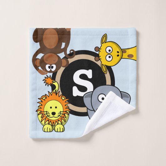 Fun Zoo Animals Bad Handdoek (Wasdoekje)