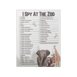 Fun Zoo Explorer Scavenger Hunt Notitieblok