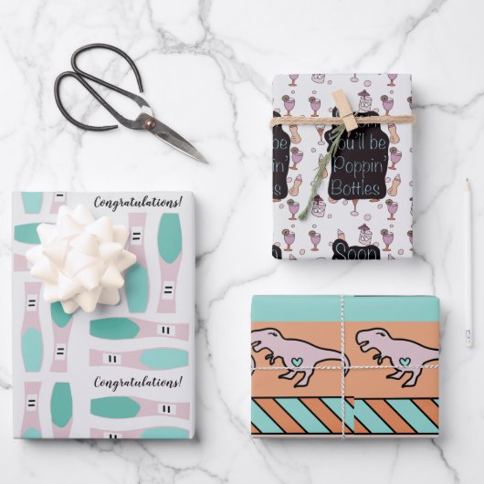 Fun Zwangerschap Humor Baby shower Inpakpapier Vel (Voorkant)