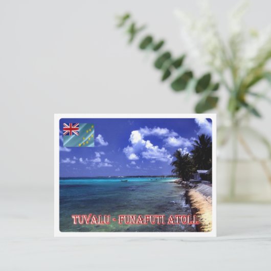 Funafuti Atoll Beach - Tuvalu - Briefkaart (Staand voorkant)