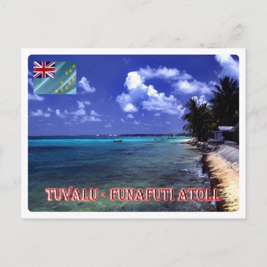 Funafuti Atoll Beach - Tuvalu - Briefkaart (Voorkant)