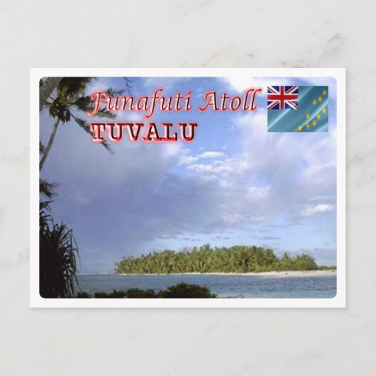 Funafuti Atoll - Tuvalu - Briefkaart (Voorkant)