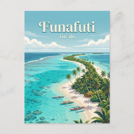 Funafuti Tuvalu Briefkaart (Voorkant)