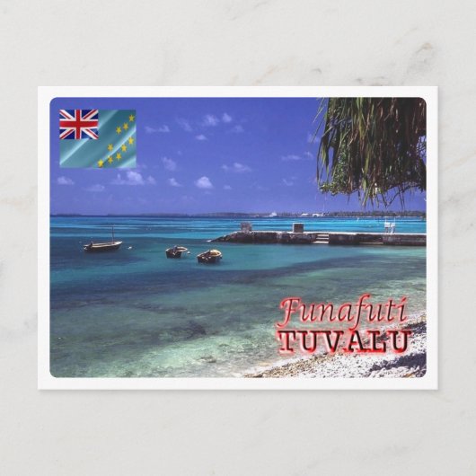 Funafuti - Tuvalu - Zee Uitzicht - Briefkaart (Voorkant)