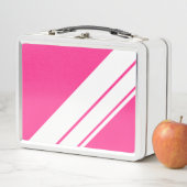 FunAthletic Bright Pink Wide White Racing Stripes (In situ)