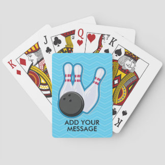 FunBowling Ball- en pinspelkaarten Pokerkaarten