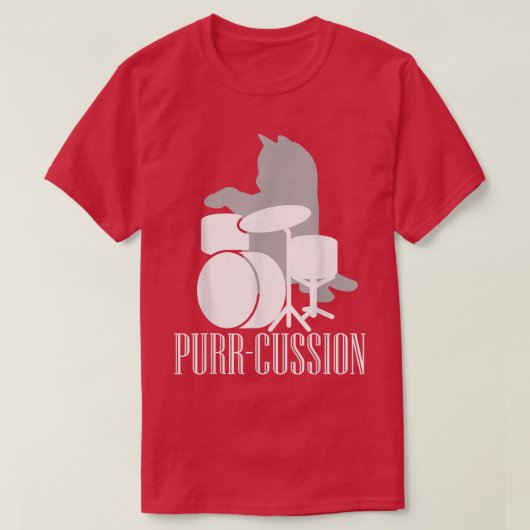Funcat Drummer Gift T-shirt (Design voorkant)