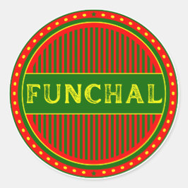 Funchal City Pride Emblem – Portuguese Identity Ronde Sticker