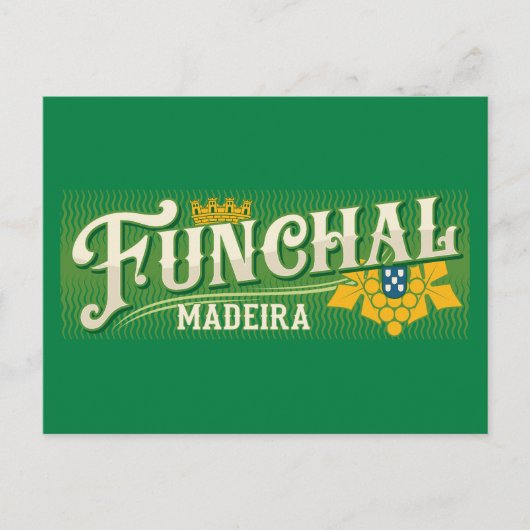 Funchal Madeira Briefkaart (Voorkant)