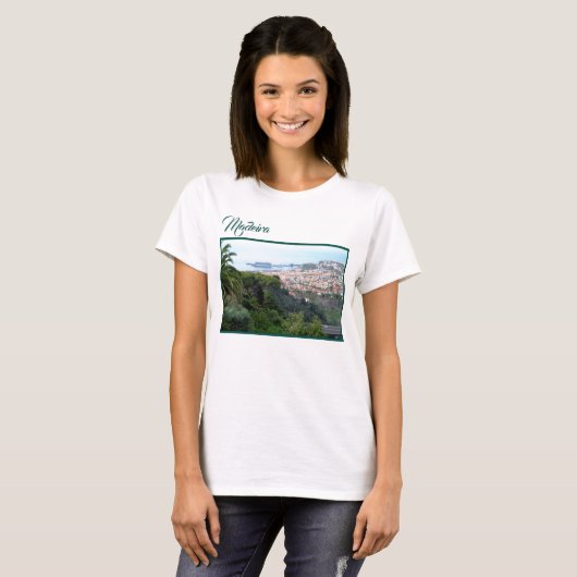 Funchal Madeira Island Landschapsfoto T-shirt (Voorkant volledig)
