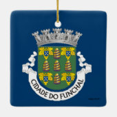 Funchal Madeira kerstversiering Keramisch Ornament (Achterkant)