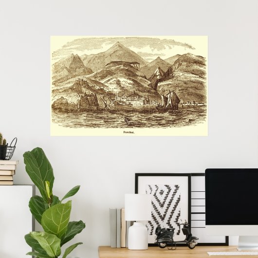 Funchal, Madeira  Print (Thuiskantoor)