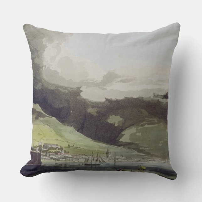 Funchall, bord 1 van 'A Voyage to Cochinchina' b Kussen (Voorkant)