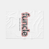 Funcle Definition Funny Joke Gift voor Oom Fleece Deken (Voorkant (Horizontaal))