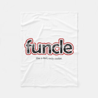 Funcle Definition Funny Joke Gift voor Oom Fleece Deken