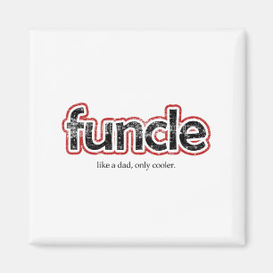 Funcle Definition Funny Joke Gift voor Oom Magneet