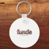 Funcle Definition Funny Joke Gift voor Oom Sleutelhanger (Voorkant)
