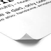 Funcle Definition Funny Joke Gift voor Uncle_1 Poster (Hoek)
