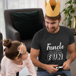 'Funcle' Funny Quote Gifts voor oom T-shirt<br><div class="desc">Wie houdt er niet van een 'Schimper'! Dit T-shirt is een geweldig cadeau voor een oom die veel plezier heeft om rond te zijn.</div>