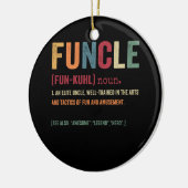 Funcle Funny Uncle Definition, Awesome Legend Hero Keramisch Ornament (Links)
