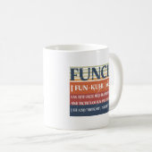 Funcle Funny Uncle Definition, Awesome Legend Hero Koffiemok (Voorkant rechts)