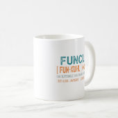 Funcle Funny Uncle Definition, Awesome Legend Hero Koffiemok (Voorkant rechts)