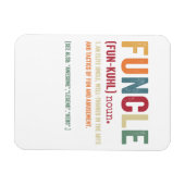 Funcle Funny Uncle Definition, Awesome Legend Hero Magneet (Horizontaal)