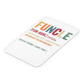 Funcle Funny Uncle Definition, Awesome Legend Hero Magneet (Linkerzijde)