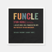 Funcle Funny Uncle Definition, Awesome Legend Hero Servet (Voorkant)