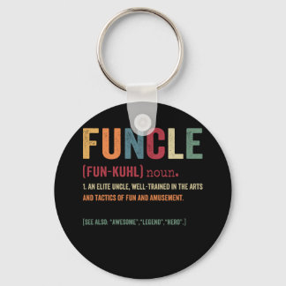 Funcle Funny Uncle Definition, Awesome Legend Hero Sleutelhanger