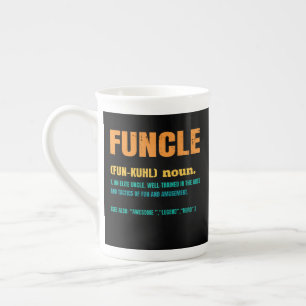 Funcle Funny Uncle Definition Porselein Kop