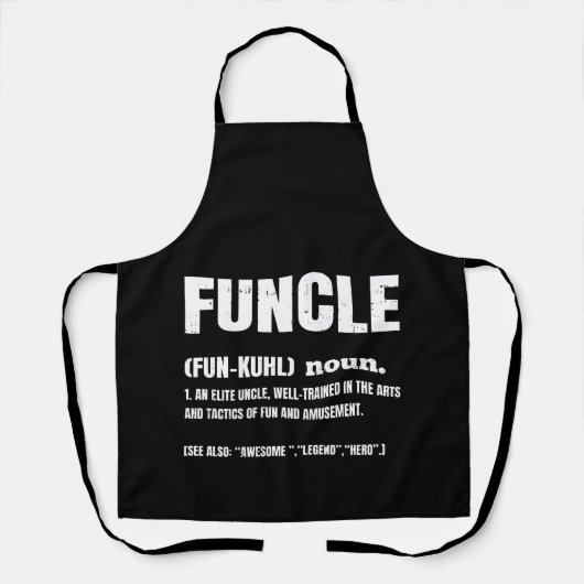 Funcle Funny Uncle Definition Schort (Voorkant)