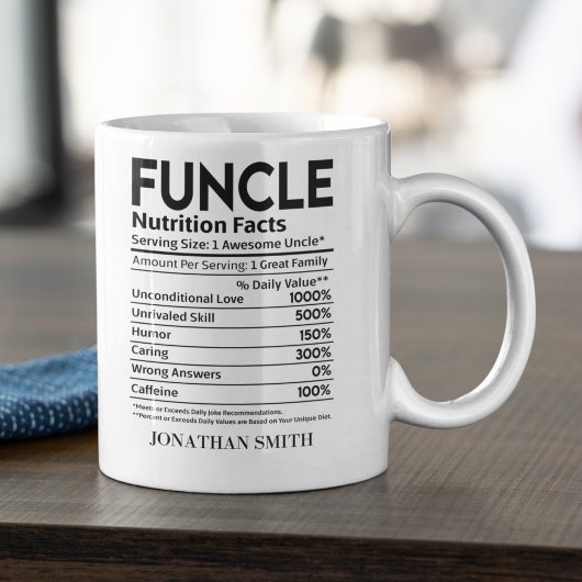 Funcle Nutritions Facts, Funny uncle Koffiemok