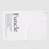 Funcle Oom Definitie Modern Leuk Golfhanddoek (Horizontaal)