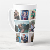 Funcle Oom Fotocollage Latte Mok (Linkerhoek)