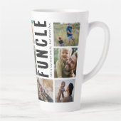 Funcle Oom Fotocollage Latte Mok (Rechts)