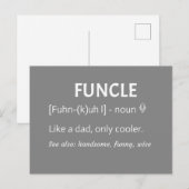 FUNCLE oom Gift Briefkaart (Voorkant / Achterkant)