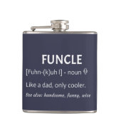 FUNCLE oom Gift Funny Joke Heupfles (Voorkant)