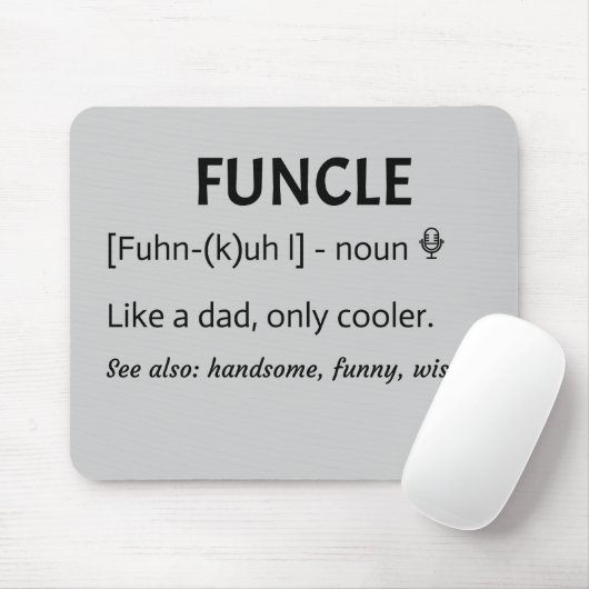 FUNCLE oom Gift Muismat (Met muis)