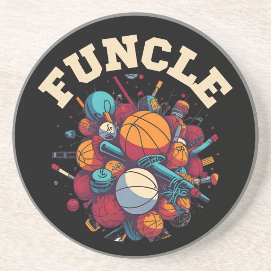 FUNCLE - The Fun Uncle Sports Equipment Whirlwind Zandsteen Onderzetter (Voorkant)