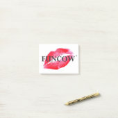 FUNCOW PINK KISS POST-IT® NOTES (Op bureau)